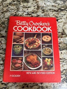 Betty Crocker Cookbook White Cover with Red 1978 edition